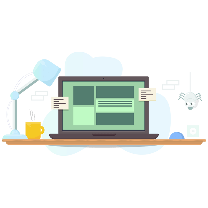 Digital business illustration